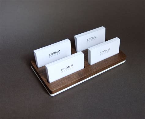 business card holders for display.